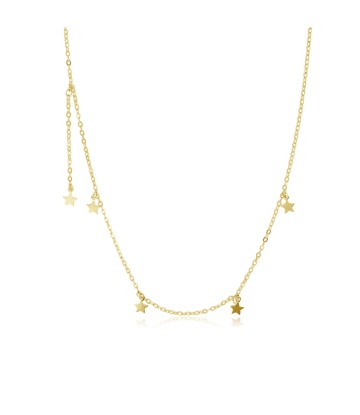 Stars Silver Necklace SPE-5595-GP